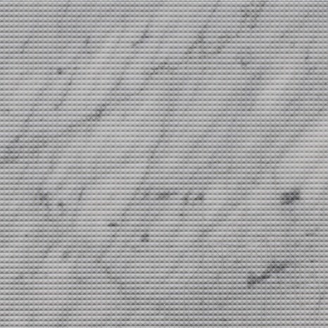 Dalle Carrara White Pyramid Design 2CM