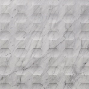 Dalle Carrara White Stud H Design 2CM