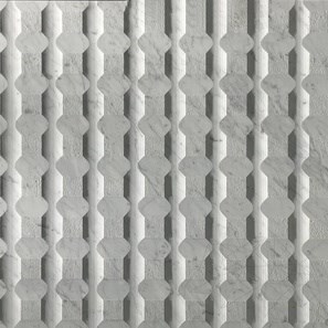 Dalle Carrara White Stud M Design 2CM