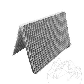 Stabilisateur de gravier drainant et 100% recyclable, gris, 120 x 80 x 2,6 cm