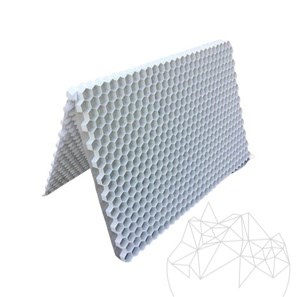 Stabilisateur de gravier drainant et 100% recyclable, blanc, 120 x 80 x 2,6 cm