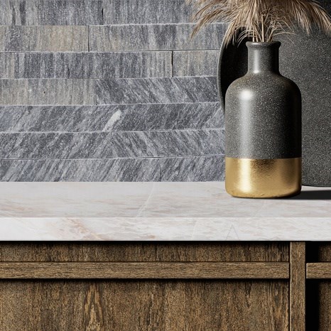 Marbre Grigio Argentato Splitface 30 x 5 x 2 cm