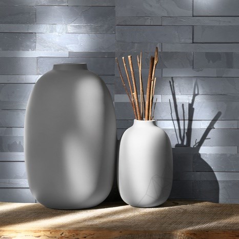 Panneau d'ardoise naturelle - Noir, 60x15 cm, pour revêtement intérieur, murs