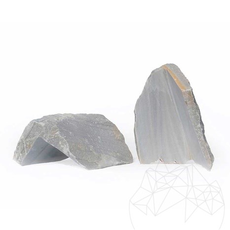Marbre polygonal en cristal de roche (pièce d'angle)
