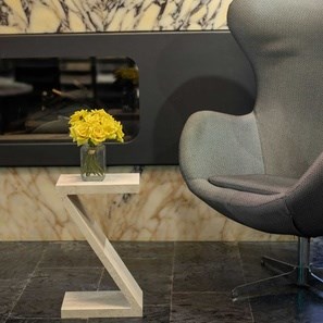 Table d'appoint pour café Ziggy | Classic Travertine