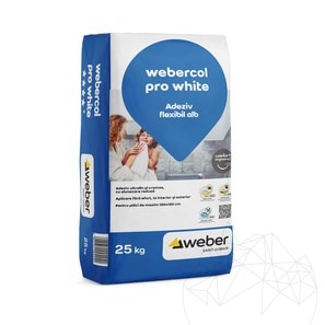 Webercol Pro White 25Kg - colle professionnelle blanche pour pierres naturelles