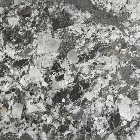Dalle de marbre finition Hydro noir Breccia 2 cm