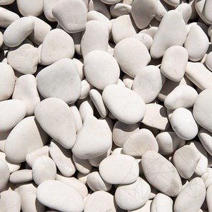 Sac de galets blancs plats, 20kg