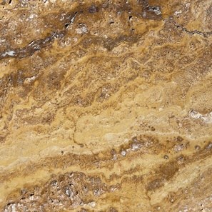 Travertin jaune brossé 61 x 30,5 x 1,2 cm