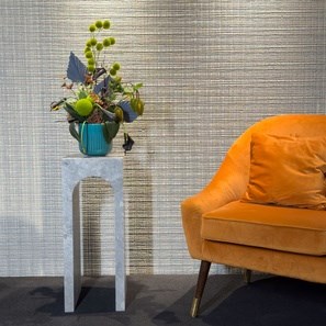 Petite console Archy en marbre gris Tundra