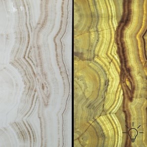 Plaque Onyx Bianco Vein Cut Polished, 2 cm