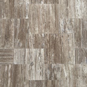 Ensemble de mini-tranchants en travertin poli Royal Walnut Vein Cut, 1 cm