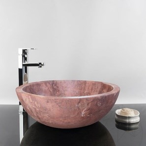 Lavabo - Opium Red Travertin RS-5, 42 x 15 cm