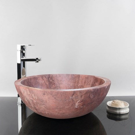 Lavabo - Opium Red Travertin RS-5, 42 x 15 cm