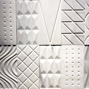 Formes géométriques New York Marbre, 15 x 30 cm