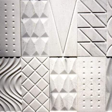 Formes géométriques New York Marbre, 15 x 30 cm