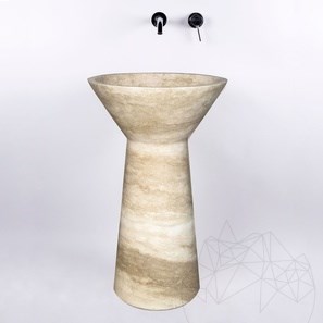 Lavabo - Tao Antros Classic Travertine 50 x 85 cm