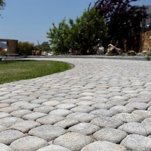 Pavé roulé en ardoise Kavala 10 x 10 x 3-5 cm
