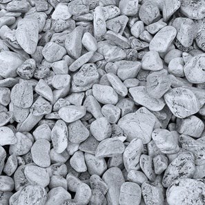 Galets d'argent, 3-6 cm Sac 20 Kg
