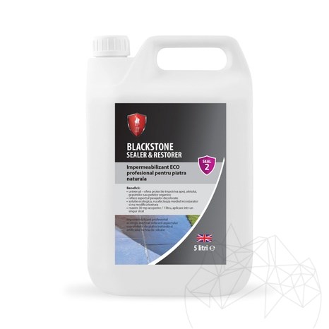 LTP Profesional BLACKSTONE, imperméabilisant écologique pour la restauration de revêtements extérieurs, pour pierre naturelle, 5 L