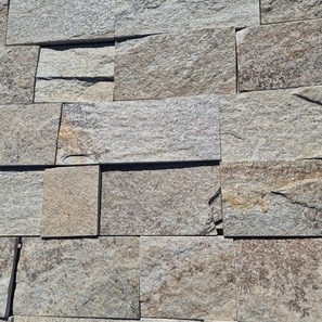 Ardoise Sahara Natur, 10cm x LL x 1.3cm | Pierre décorative - Dalles verticales, extérieur-intérieur (25sqm/palette)