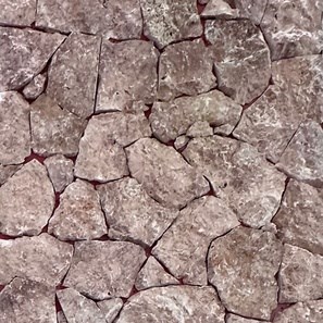 Parement extérieur pierre Travertin  Rock Face Opium Red