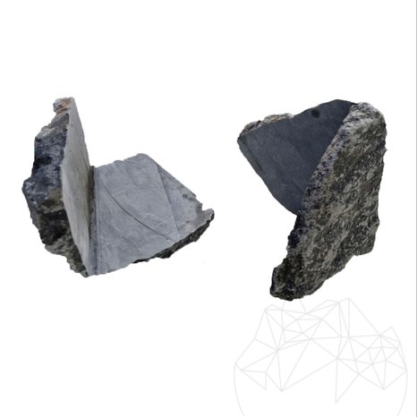 Parement extérieur pierre marbre Rock Face Lava Black (Coin)