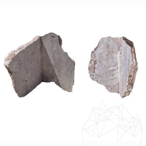 Parement extérieur pierre Travertin  Rock Face Opium Red (Coin)