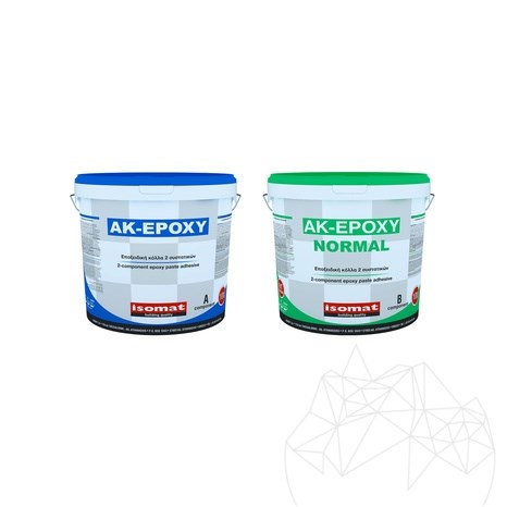 ISOMAT AK-Epoxy Normal – Colle époxy bi-composant pour marbre, granit et carreaux céramiques, résistance extrême, 4 L