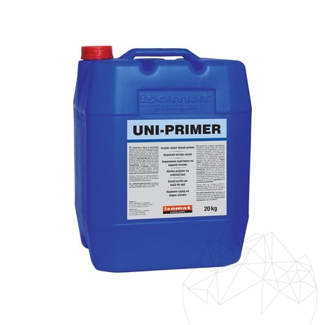 ISOMAT Uni-Primer – Primaire d’adhérence acrylique pour marbre, grès cérame et pierre naturelle (intérieur/extérieur), 20 kg