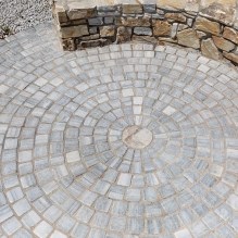 Pavé de marbre Kavala Tumbled, 10 x 10 x 4-5 cm