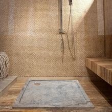 Receveur de douche, Travertin Argenté ULTRA FLAT, 90 x 90 cm x 3 cm