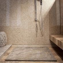 Receveur de douche, Travertin Argenté ULTRA FLAT, 120 x 80 x 3 cm