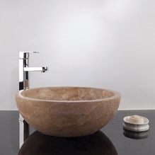 Bathroom Sink - Latte Travertine RS-5, 42 x 15 cm