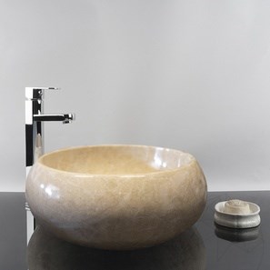 Lavabo, Marbre Crema Royal RS-21, 40 x 35 x 16 cm