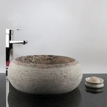 Lavabo, Travertin Argenté RS-24, 42 x 15 cm