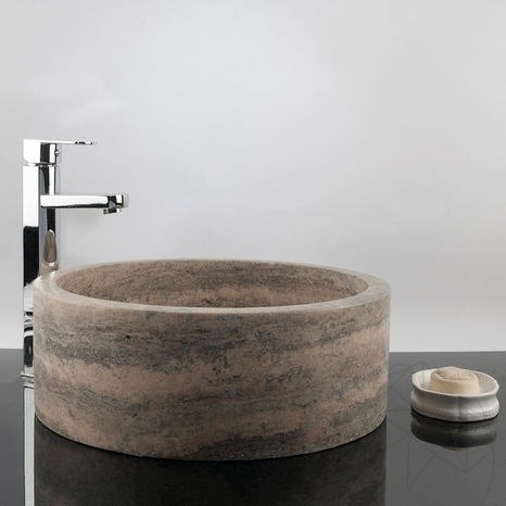 Lavabo, Travertin Argenté RS-22, 42 x 15 cm