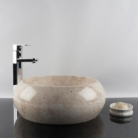 Lavabo, Marbre Cappuccino RS-21, 42 x 15 cm
