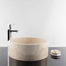 Lavabo de salle de bain, Marbre Bursa Beige RS-22