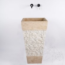 Lavabo, Travertin classique SP 19, 42 x 82 cm
