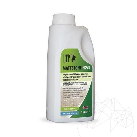 LTP Profesional Mattstone H20, vitrificateur ECO pour pierres naturelles (vitrificateur neutre à base d'eau), 1 L