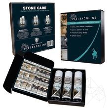 Kit d'entretien des pierres LTP - Kit d'entretien complet pour les cheminées et plans de travail en pierre (nettoie, scelle et entretient)