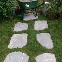 Marchepied de jardin japonais en ardoise Kavala, Taille standard
