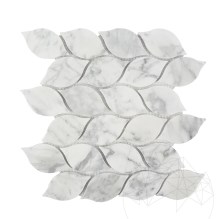 Mosaïque de marbre New York Tear Drop Matte