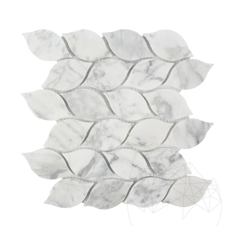 Mosaïque de marbre New York Tear Drop Matte