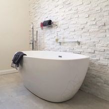Panneau de revêtement mural en marbre blanc pur, 15 x 60 cm