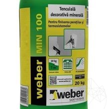Weber MIN 100, 20 Kg, Enduit minéral décoratif