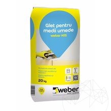 Weber N15, 20 Kg, Egalisation de plâtre à base de ciment super blanc