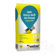 Weber N19, 20 Kg, Enduit de finition pour murs à base de résine