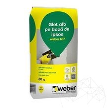 Weber N17, Enduit de lissage à base de gypse blanc, 20 Kg